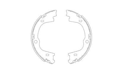 Juego de zapatas de frenos Kavo Parts KBS-3406