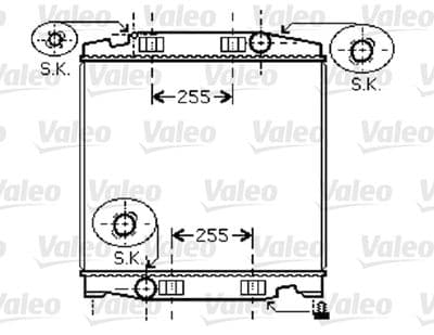 Radiador, refrigeración del motor VALEO 733411