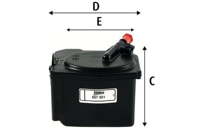 Filtro combustible VALEO 587501