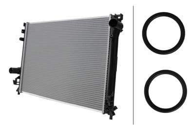 Radiador, refrigeración del motor HELLA 8MK 366 310-951