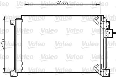 Condensador, aire acondicionado VALEO 818985