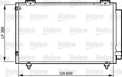Condensador, aire acondicionado VALEO 817805