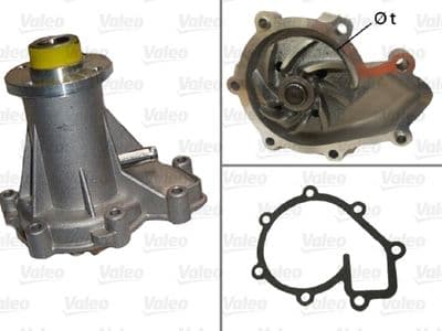 Bomba de agua, refrigeración del motor VALEO 506307