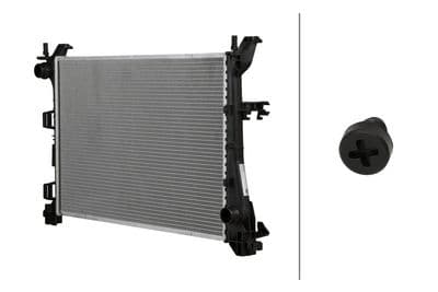 Radiador, refrigeración del motor HELLA 8MK 366 311-891