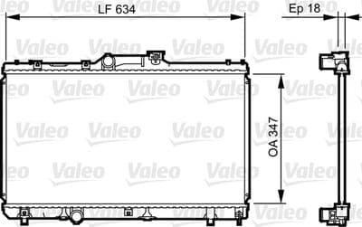 Radiador, refrigeración del motor VALEO 731441