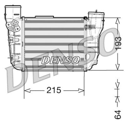 Radiador de aire de admisión DENSO DIT02020