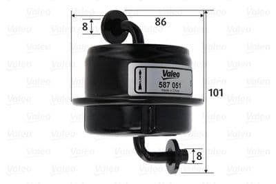Filtro combustible VALEO 587051