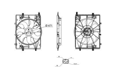 Ventilador, refrigeración del motor MAHLE CFF 672 000S