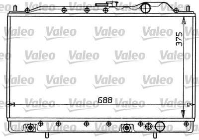 Radiador, refrigeración del motor VALEO 731054