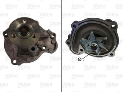 Bomba de agua, refrigeración del motor VALEO 506717