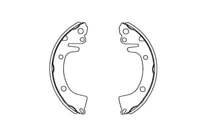 Juego de zapatas de frenos Kavo Parts KBS-3410
