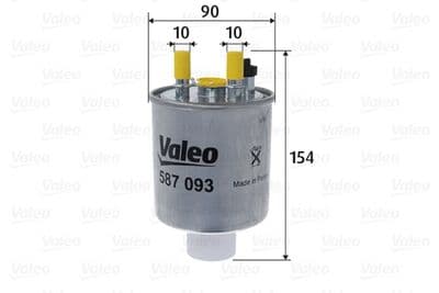 Filtro combustible VALEO 587093
