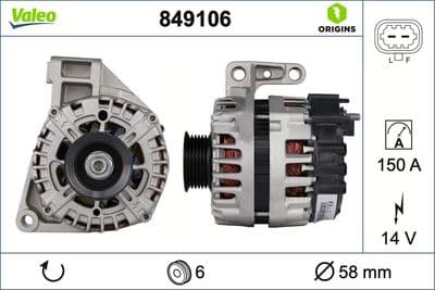 Alternador VALEO 849106