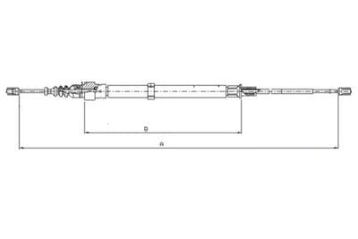 Cable de accionamiento, freno de estacionamiento TEXTAR 44006900