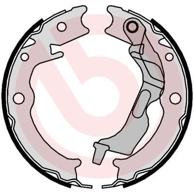 Juego de zapatas de frenos, freno de mano BREMBO S 10 520