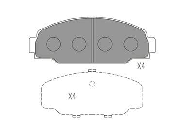 Juego de balatas de freno Kavo Parts KBP-9131