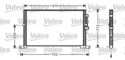 Condensador, aire acondicionado VALEO 818023
