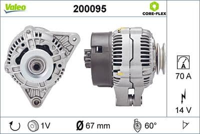 Alternador VALEO 200095