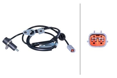 Sensor, revoluciones de la rueda HELLA 6PU 358 422-311
