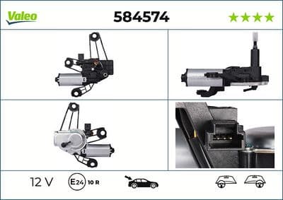 Motor del limpiaparabrisas VALEO 584574