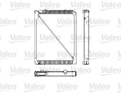 Radiador, refrigeración del motor VALEO 733485