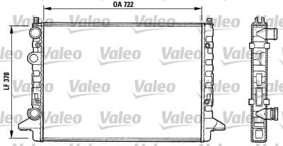 Radiador, refrigeración del motor VALEO 731008