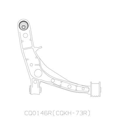 Brazo oscilante, suspensión de ruedas CTR CQ0146R