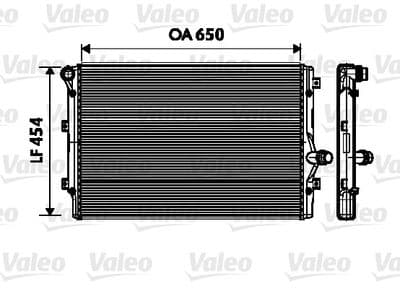 Radiador, refrigeración del motor VALEO 734333