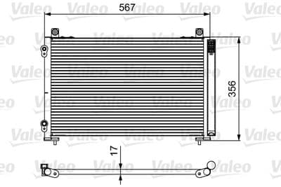 Condensador, aire acondicionado VALEO 814097