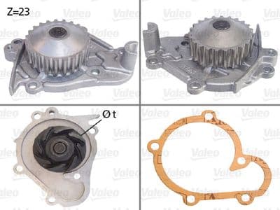 Bomba de agua, refrigeración del motor VALEO 506622