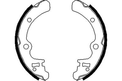 Juego de zapatas de frenos Kavo Parts KBS-8403