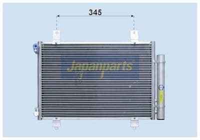 Condensador, aire acondicionado JAPANPARTS CND142009