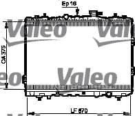 Radiador, refrigeración del motor VALEO 735525