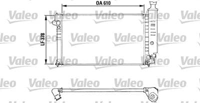 Radiador, refrigeración del motor VALEO 810919
