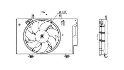 Ventilador, refrigeración del motor MAHLE CFF 559 000S