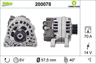 Alternador VALEO 200078