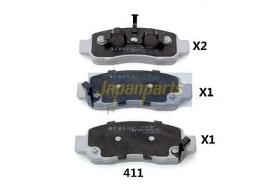 Juego de balatas de freno JAPANPARTS PA-411AF