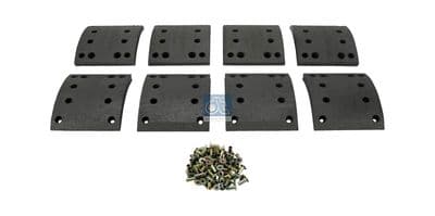 Juego de balatas de freno, freno de tambor DT Spare Parts 4.91453