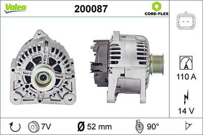 Alternador VALEO 200087