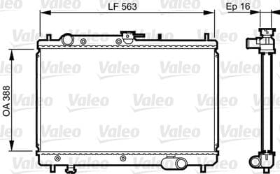 Radiador, refrigeración del motor VALEO 731461