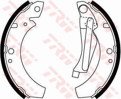 Juego de zapatas de frenos TRW GS8066