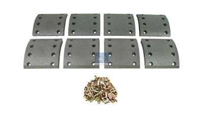 Juego de balatas de freno, freno de tambor DT Spare Parts 10.13007