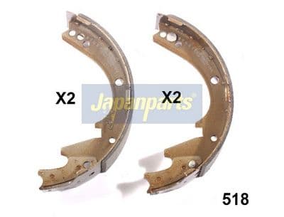 Juego de zapatas de frenos JAPANPARTS GF-518AF