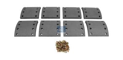 Juego de balatas de freno, freno de tambor DT Spare Parts 10.33025