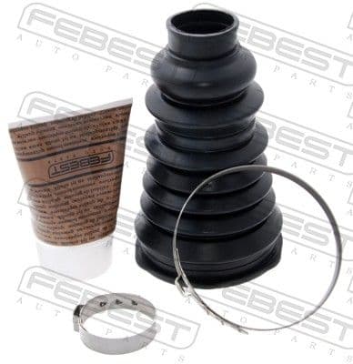 Juego de fuelles, eje de transmisión FEBEST 2417P-LOG
