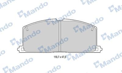 Juego de balatas de freno MANDO MBF015070
