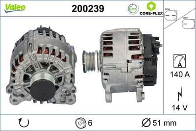Alternador VALEO 200239