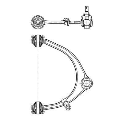 Brazo oscilante, suspensión de ruedas CTR CQ1135L