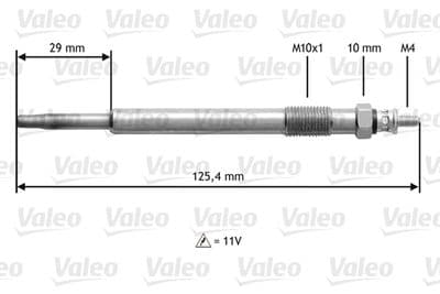 Bujía de precalentamiento VALEO 345168