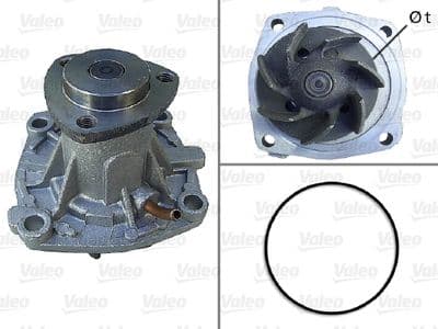 Bomba de agua, refrigeración del motor VALEO 506589